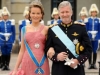 PRINCE PHILIPPE DE BELGIQUE ET PRINCESS MATHILDE  - ARRIVALS OF GUESTS AT THE WEDDING OF PRINCESSE VICTORIA OF SWEDEN AND DANIEL WESTLING IN STOCKHOLM