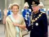 King ALBERT DE BELGIQUE ET queen PAOLA - ARRIVALS OF GUESTS AT THE WEDDING OF PRINCESSE VICTORIA OF SWEDEN AND DANIEL WESTLING IN STOCKHOLM