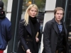 New York, New York:  Nov. 29, 2010, in the Flatiron District, American actress Gwyneth Kate Paltrow walks with her younger brother Jake, Jacob Danner Paltrow, and his girlfriend, American art photographer, Taryn Simon.