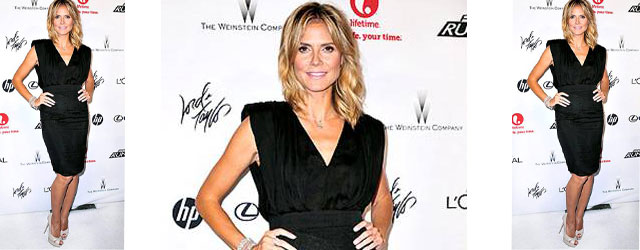 Heidi Klum bellissima in Francesco Scognamiglio