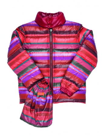 Costume Slip Bambino Gallo - Righe Multicolor Blu, Made In Italy