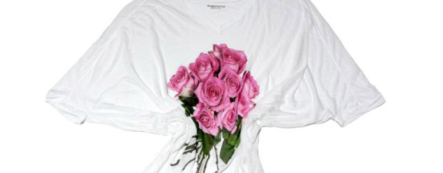 Un mazzo di fiori sulle t-shirt di Purotatto
