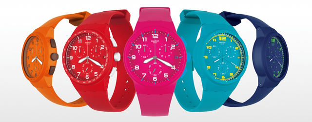 I colori più glam per i nuovi orologi Swatch
