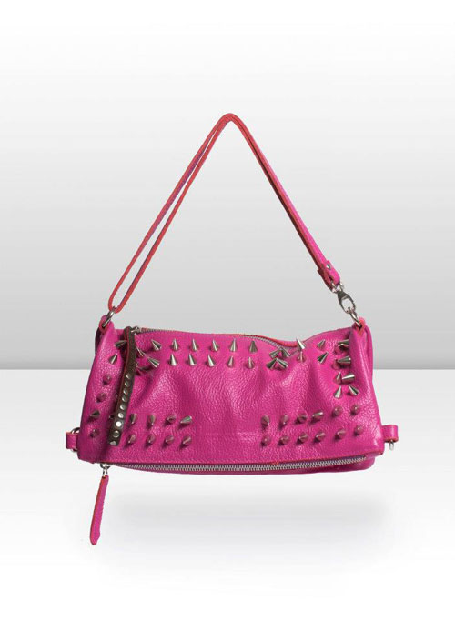 Ro Rox Vira Borsa Gotica A Manette In Tela E Ecopelle: Borsa A Tracolla Punk Con Borchie E Catena, Stile Alternativo